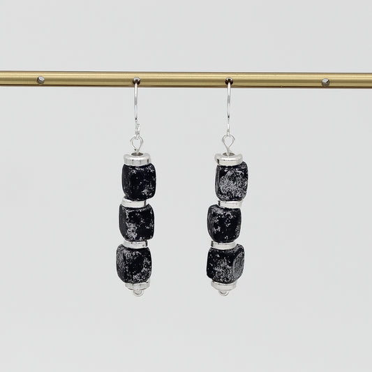 Silver Inspire Bead Earring - Sylca Designs - Chunky Jewelry