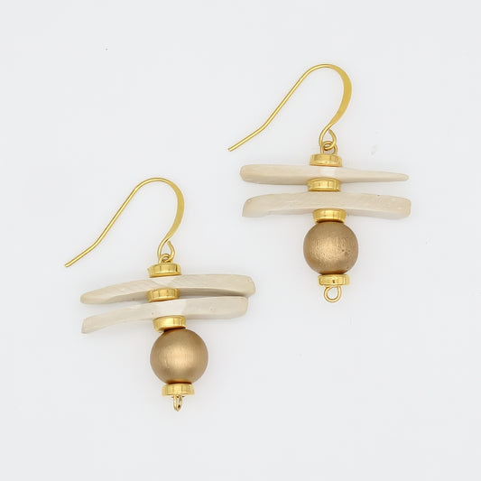 Ivory Skylar Coastal Aura Earrings - Sylca Designs - Chunky Jewelry