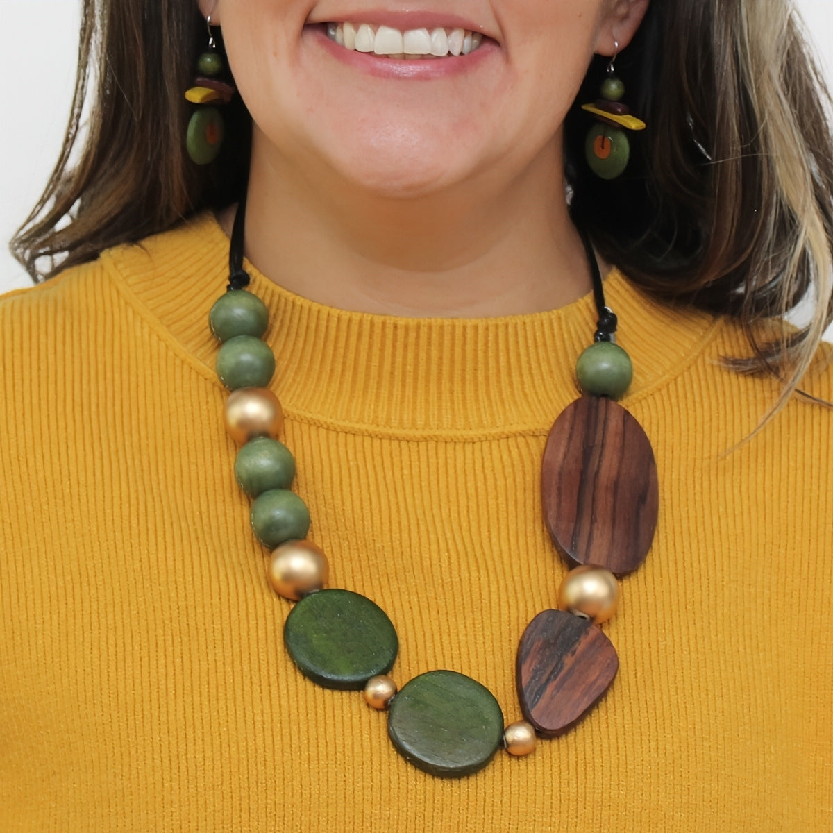 Everlyn Forest Statement Necklace - Sylca Designs - Chunky Jewelry