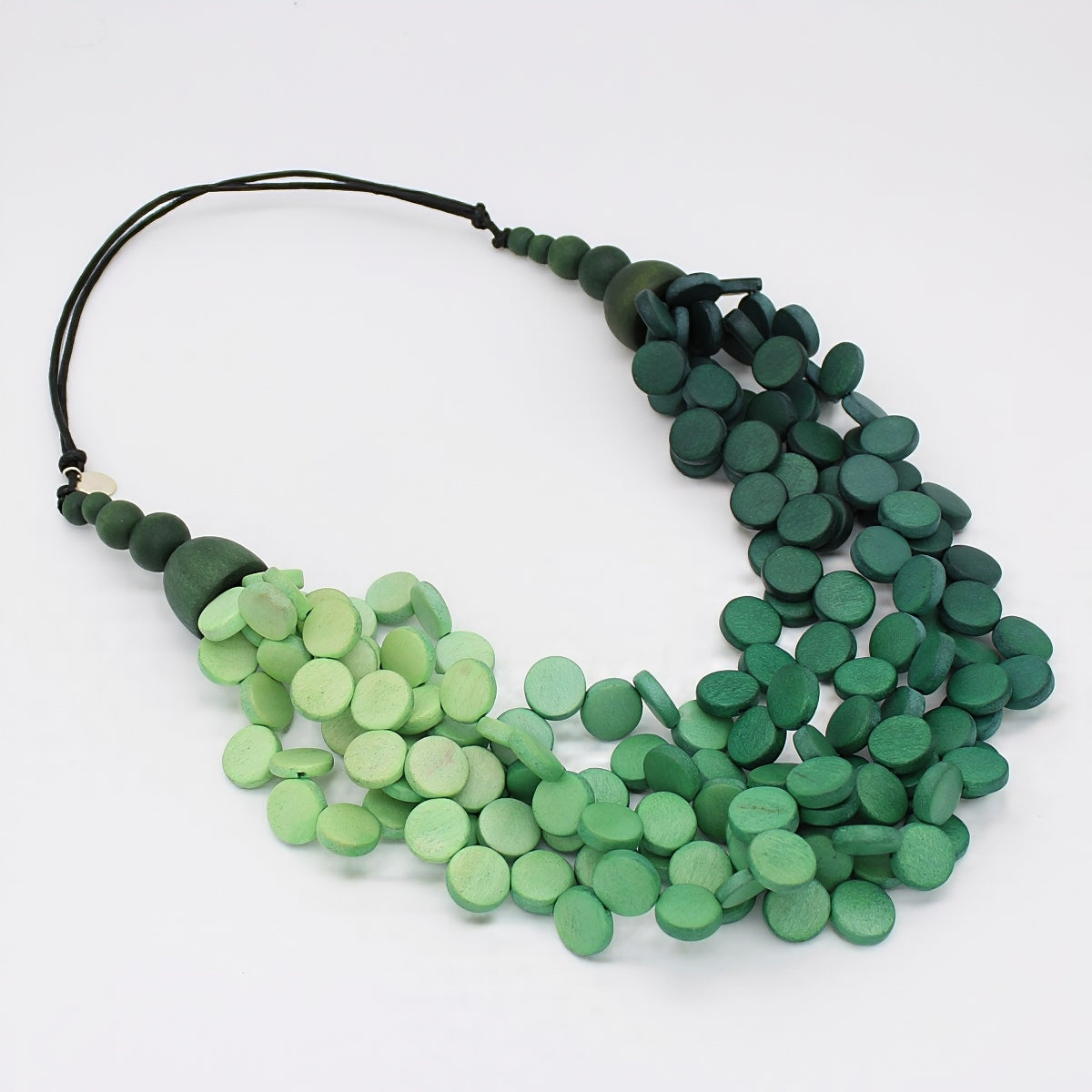 Ombre Green Gillian Necklace - Sylca Designs - Chunky Jewelry