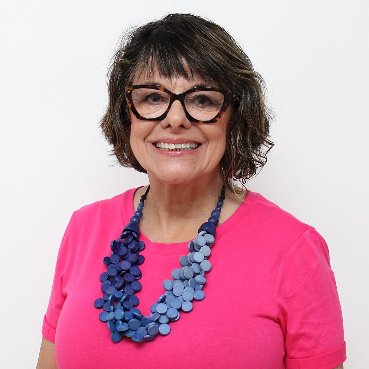 Ombre Blue Gillian Necklace