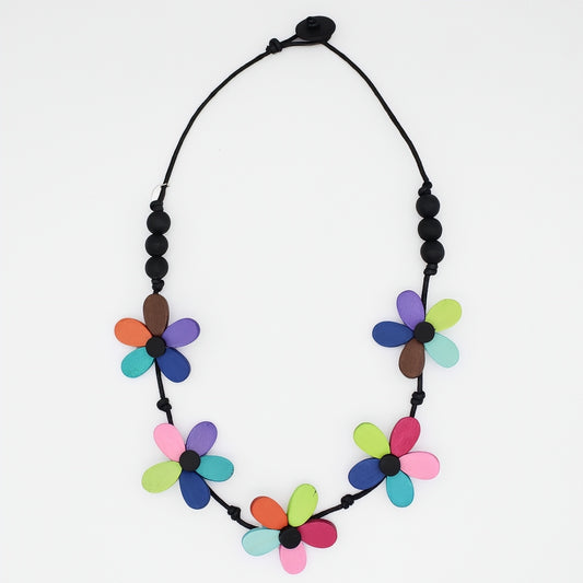 Prismatic Petals Necklace - Sylca Designs - Chunky Jewelry