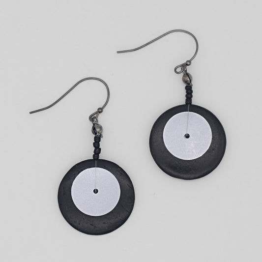 Black Odell Earrings - Sylca Designs - Chunky Jewelry