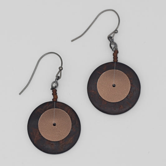 Brown Odell Earrings - Sylca Designs - Chunky Jewelry
