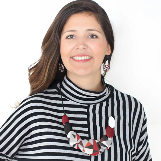 Red and Black Fallon Necklace - Sylca Designs - Chunky Jewelry