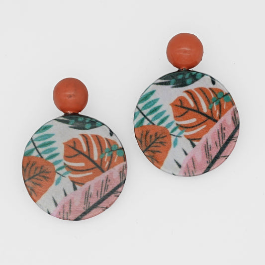 Tropical Decoupage Earrings