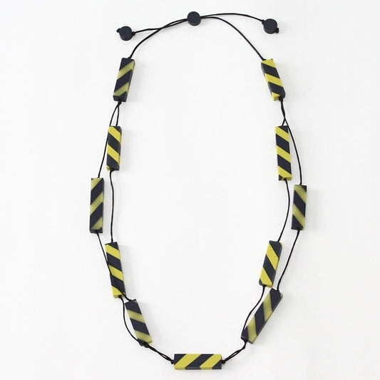 Lime & Navy Alicia Necklace - Sylca Designs - Chunky Jewelry