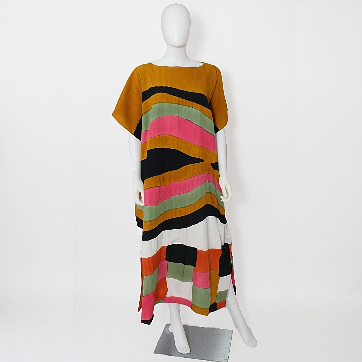 Yellow and Pink Sunset Kaftan