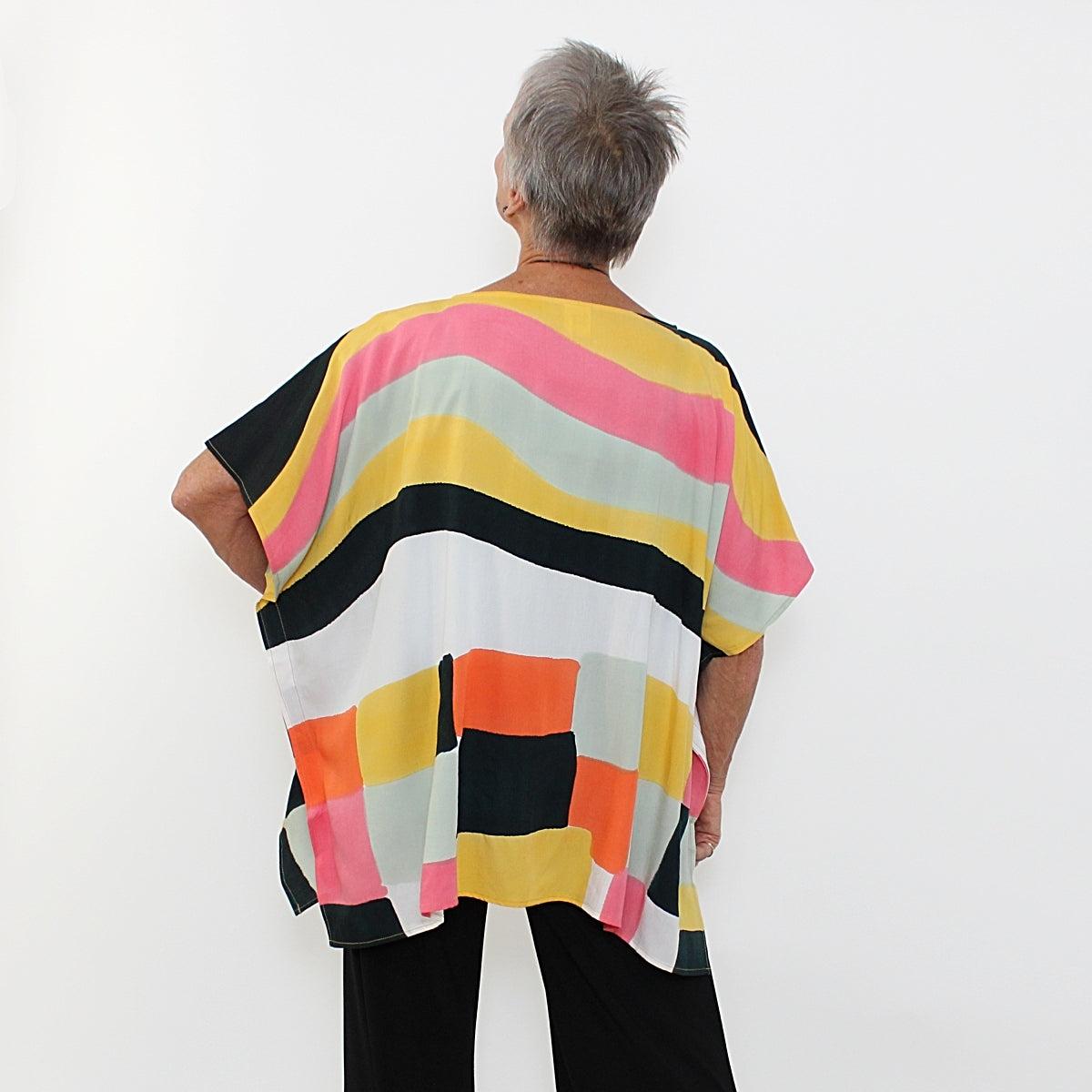 Yellow and Pink Sunset Blouse