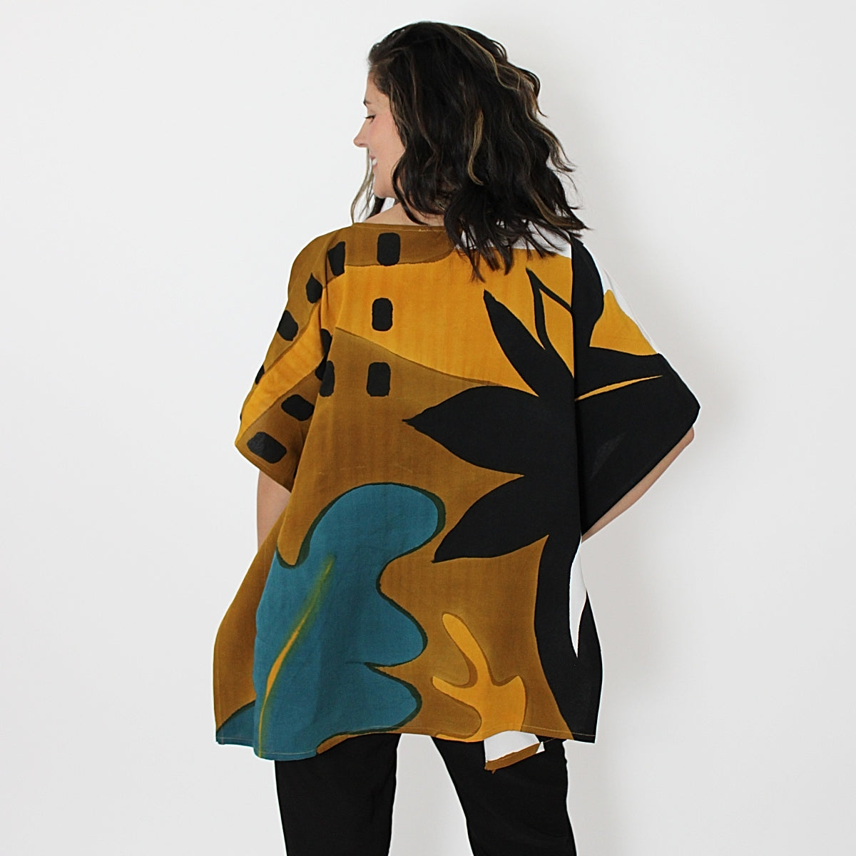 Black and Gold Blouse