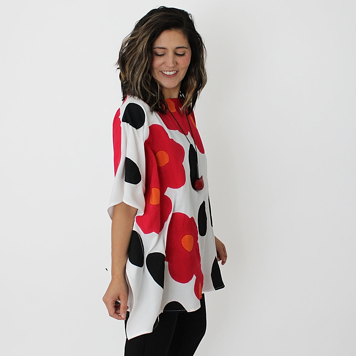 Pink Poppies Blouse