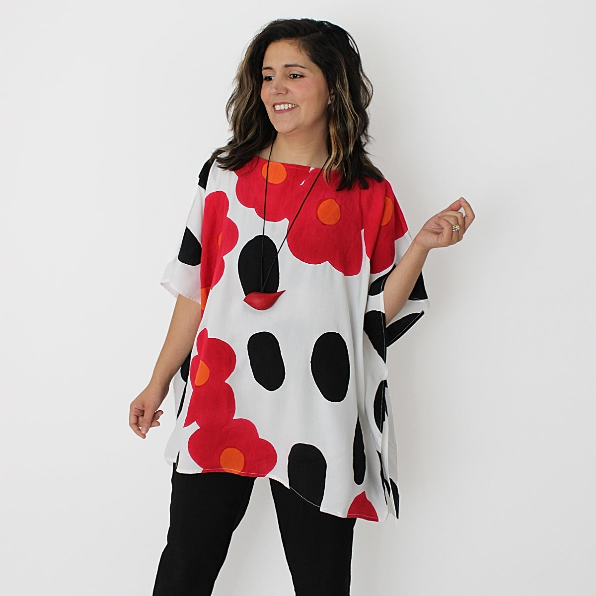 Pink Poppies Blouse