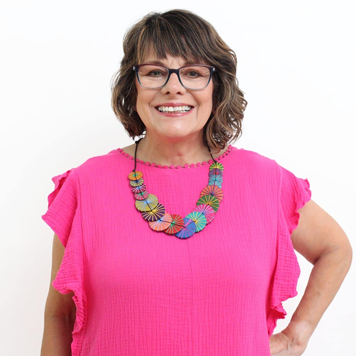 Multicolored Azalea Necklace - Sylca Designs - Chunky Jewelry