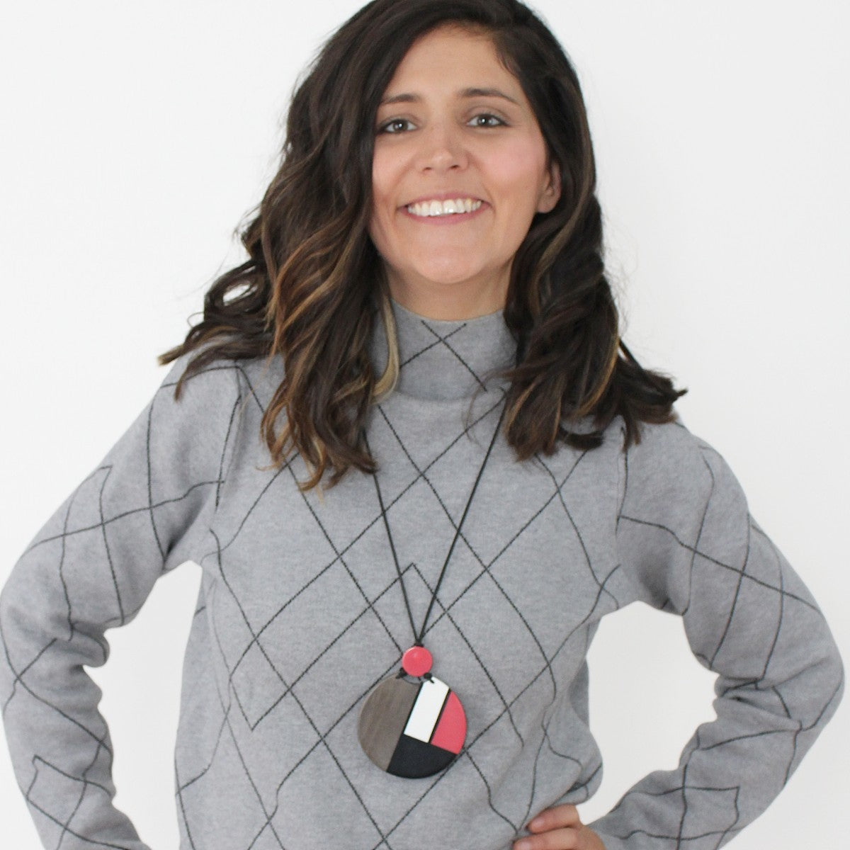 Geometric Eloise Pendant Necklace - Sylca Designs - Chunky Jewelry