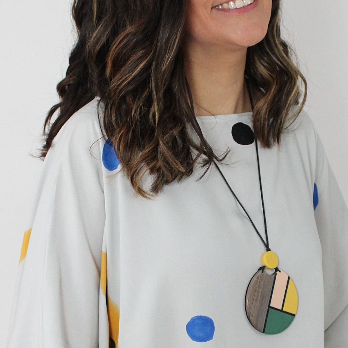 Abstract Artesian Chloe Pendant Necklace - Sylca Designs - Chunky Jewelry
