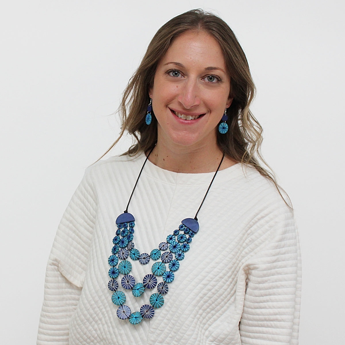 Blue Ombre Janet Necklace