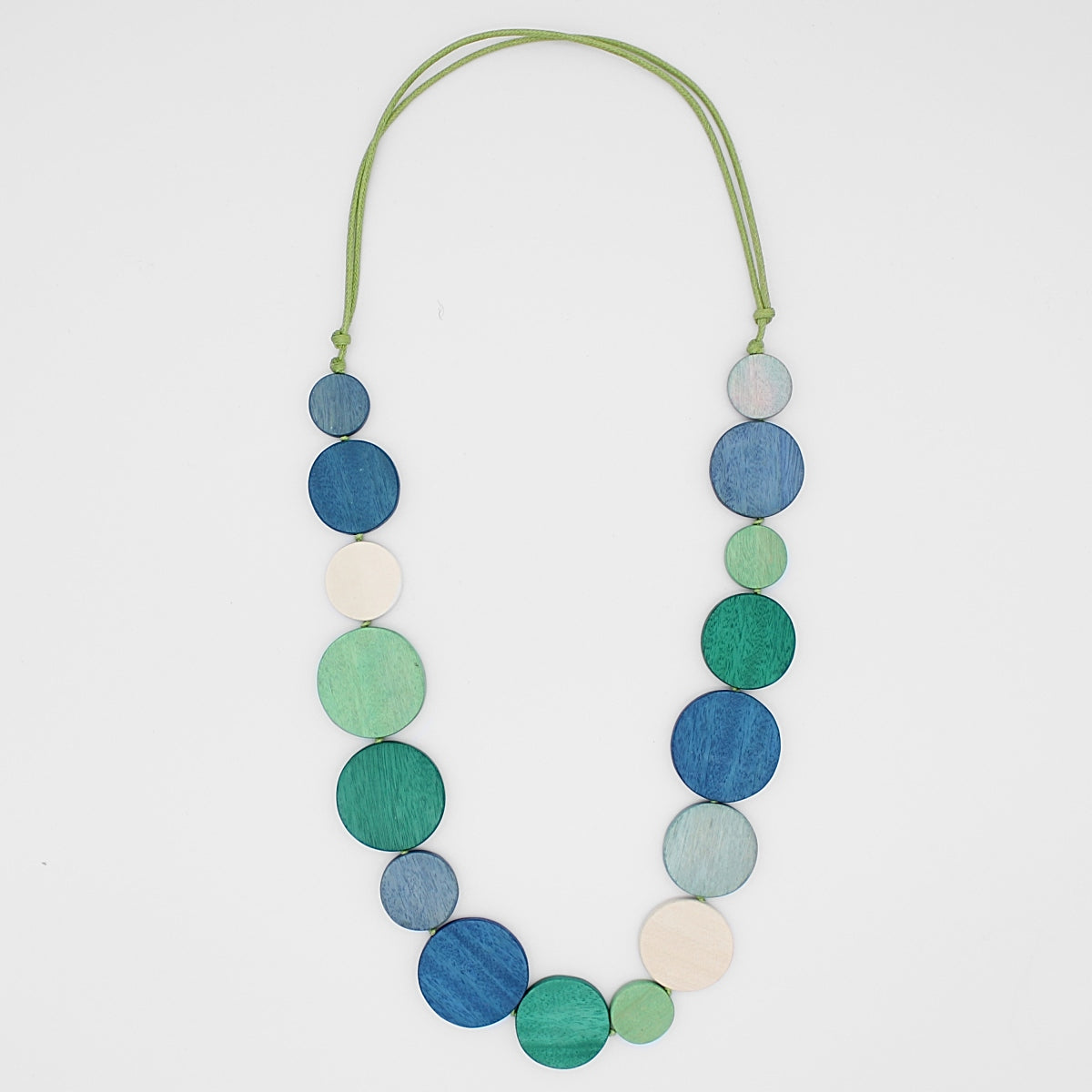 Green Caryn Circle Necklace