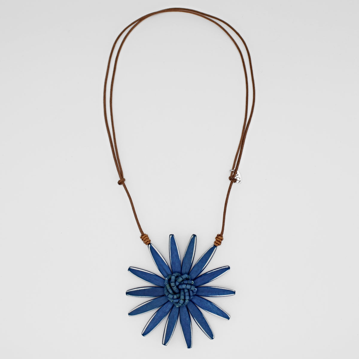 Blue Amaya Flower Statement Necklace