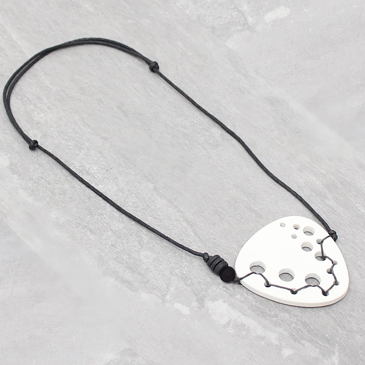Ivory Dakota Geometric Pendant Necklace - Sylca Designs - Chunky Jewelry