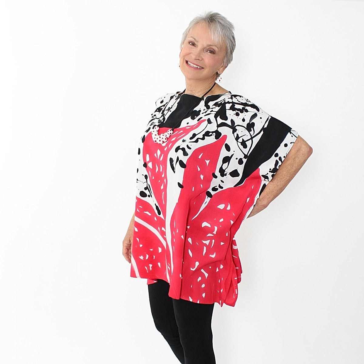 Splatter Blouse - Sylca Designs - Chunky Jewelry