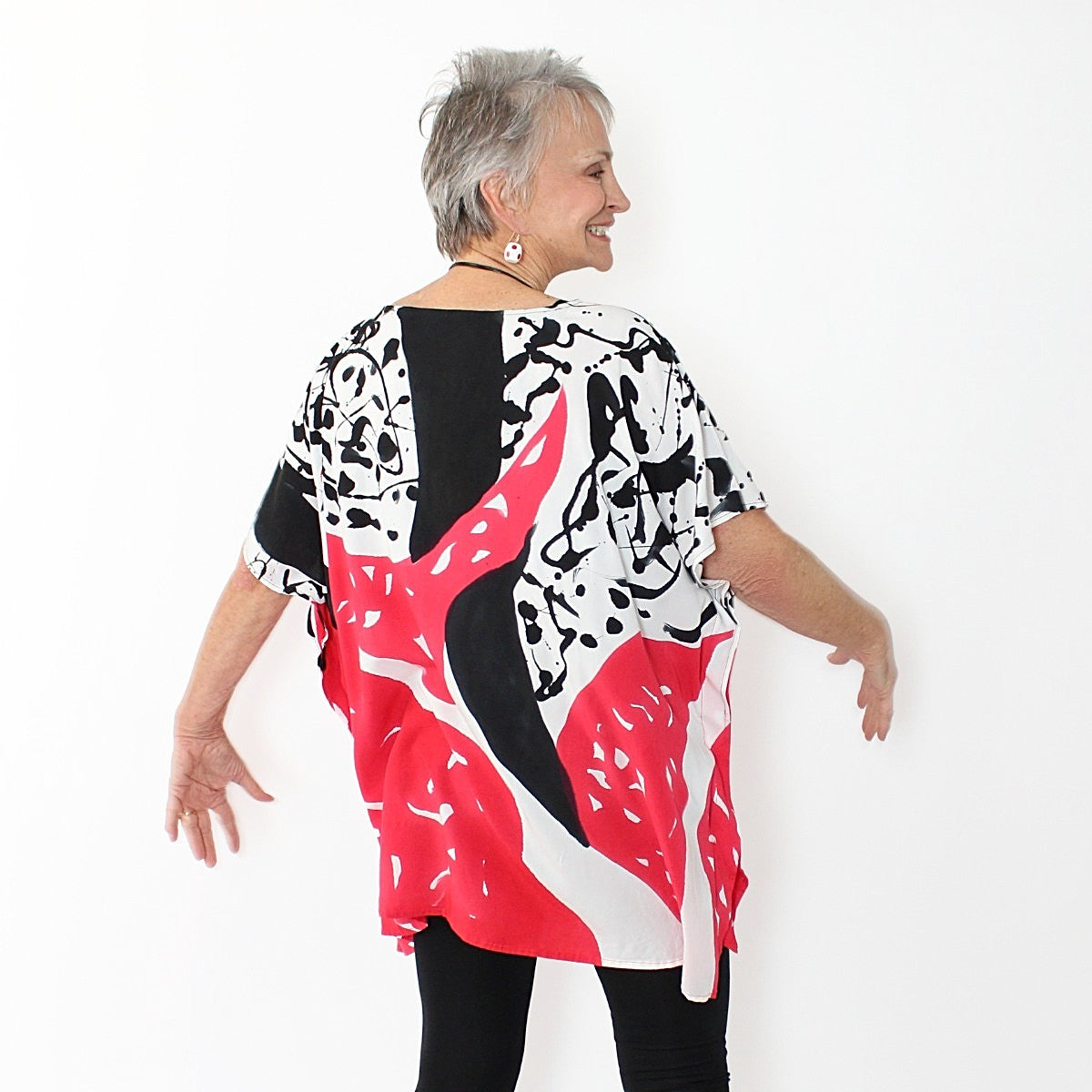 Splatter Blouse - Sylca Designs - Chunky Jewelry
