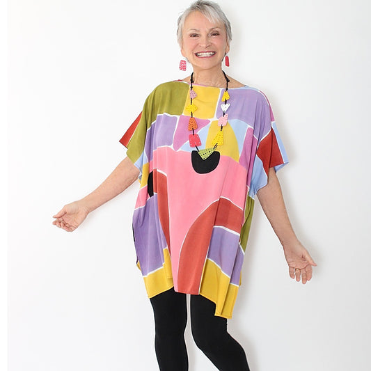 Colorful Masterpiece Blouse - Sylca Designs - Chunky Jewelry