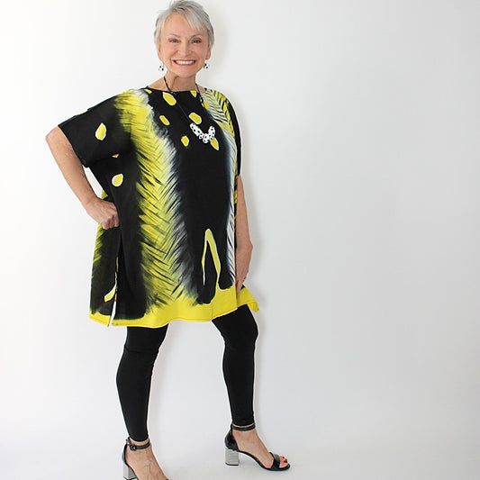 Black and Yellow Blouse - Sylca Designs - Chunky Jewelry