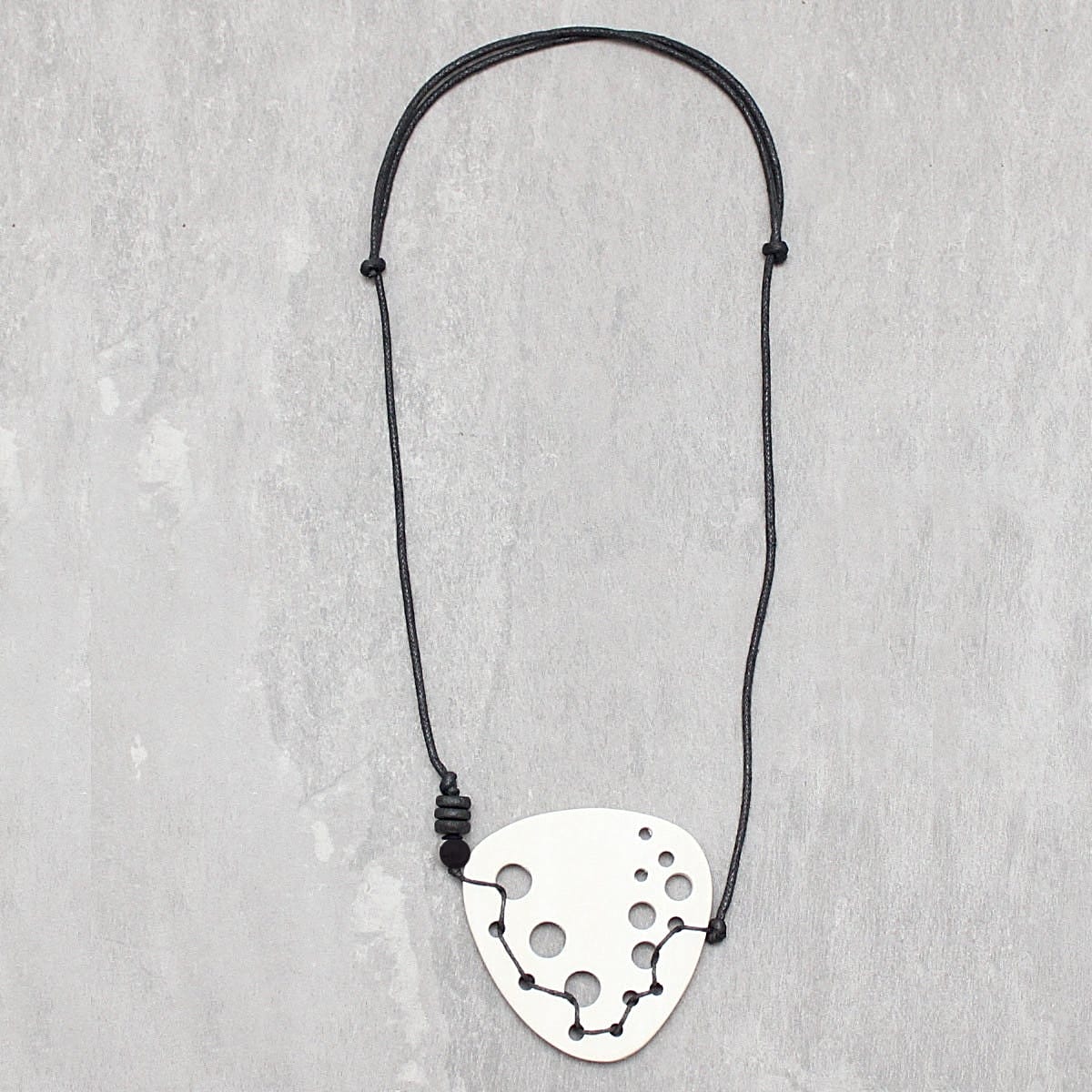 Ivory Dakota Geometric Pendant Necklace - Sylca Designs - Chunky Jewelry