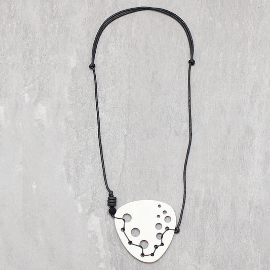 Ivory Dakota Geometric Pendant Necklace - Sylca Designs - Chunky Jewelry