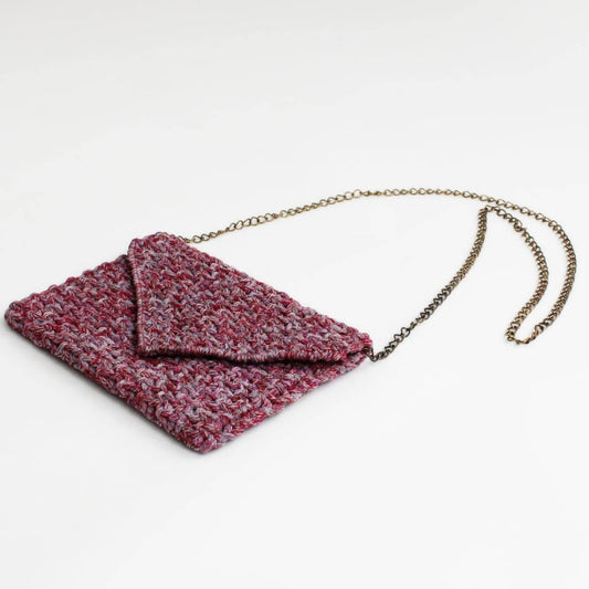 Pink Crochet Statement Clutch - Sylca Designs - Chunky Jewelry