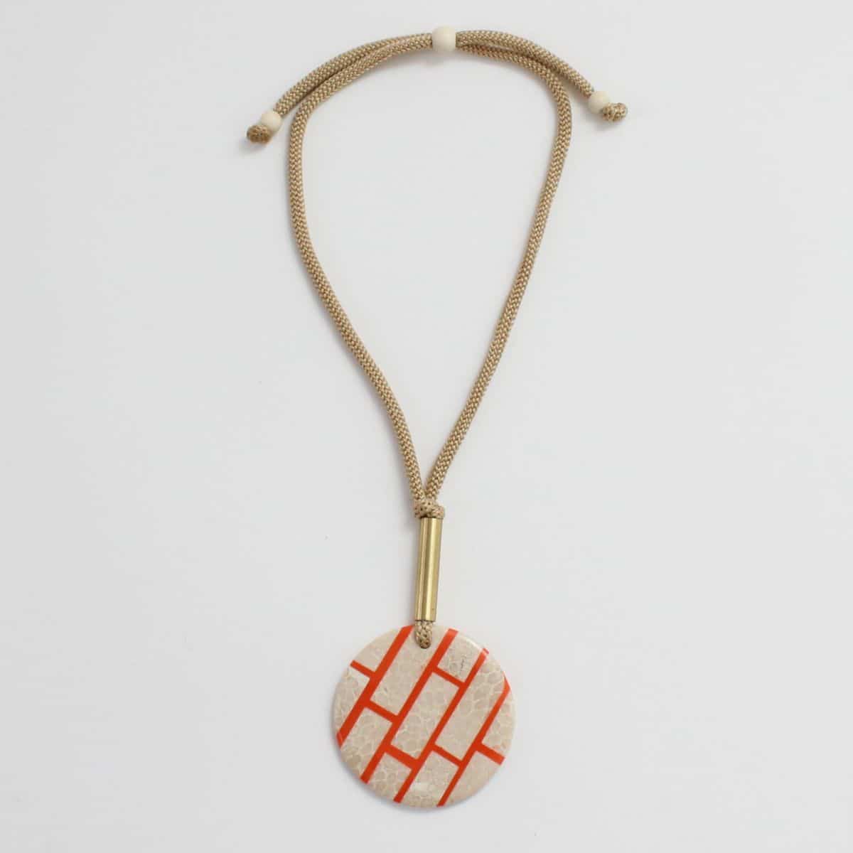 orange pendant Neckalce