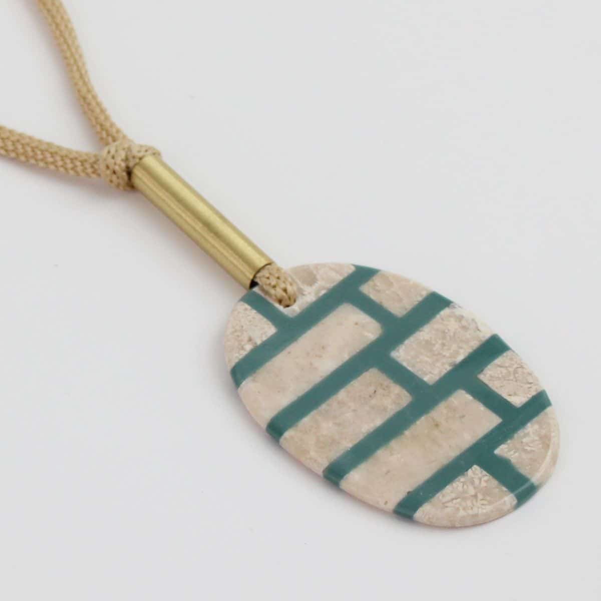 Teal Brick Lucia Necklace - Sylca Designs - Chunky Jewelry