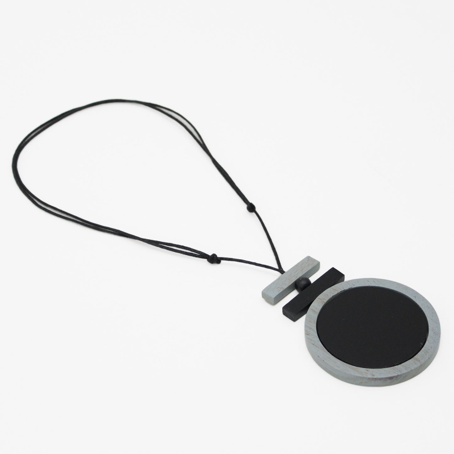 Black Harley Pendant Necklace