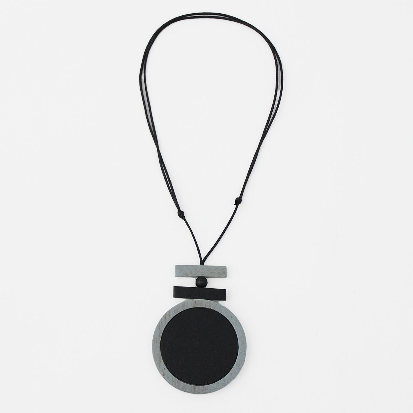 Black Harley Pendant Necklace