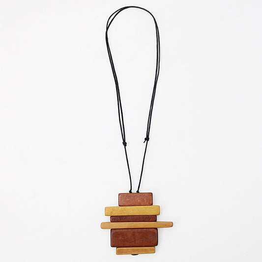 Brown Mallory Pendant - Sylca Designs - Chunky Jewelry