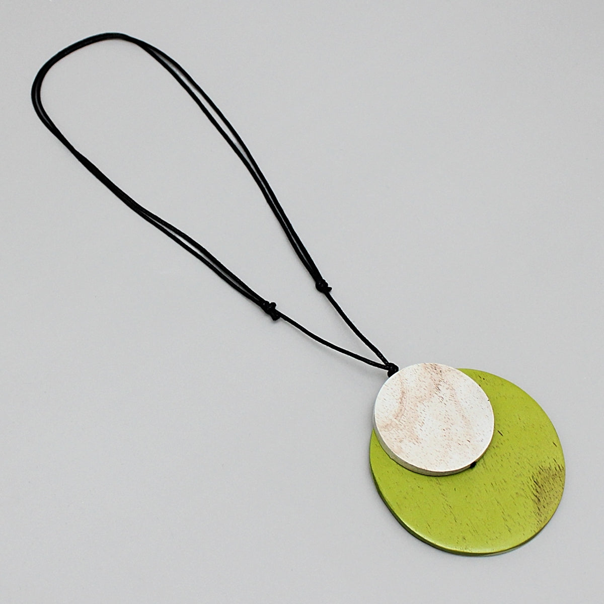 Lime Round Double Whitney Pendant