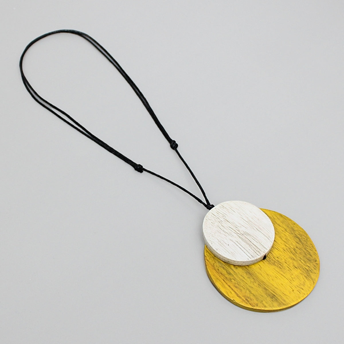 Yellow Round Double Whitney Pendant
