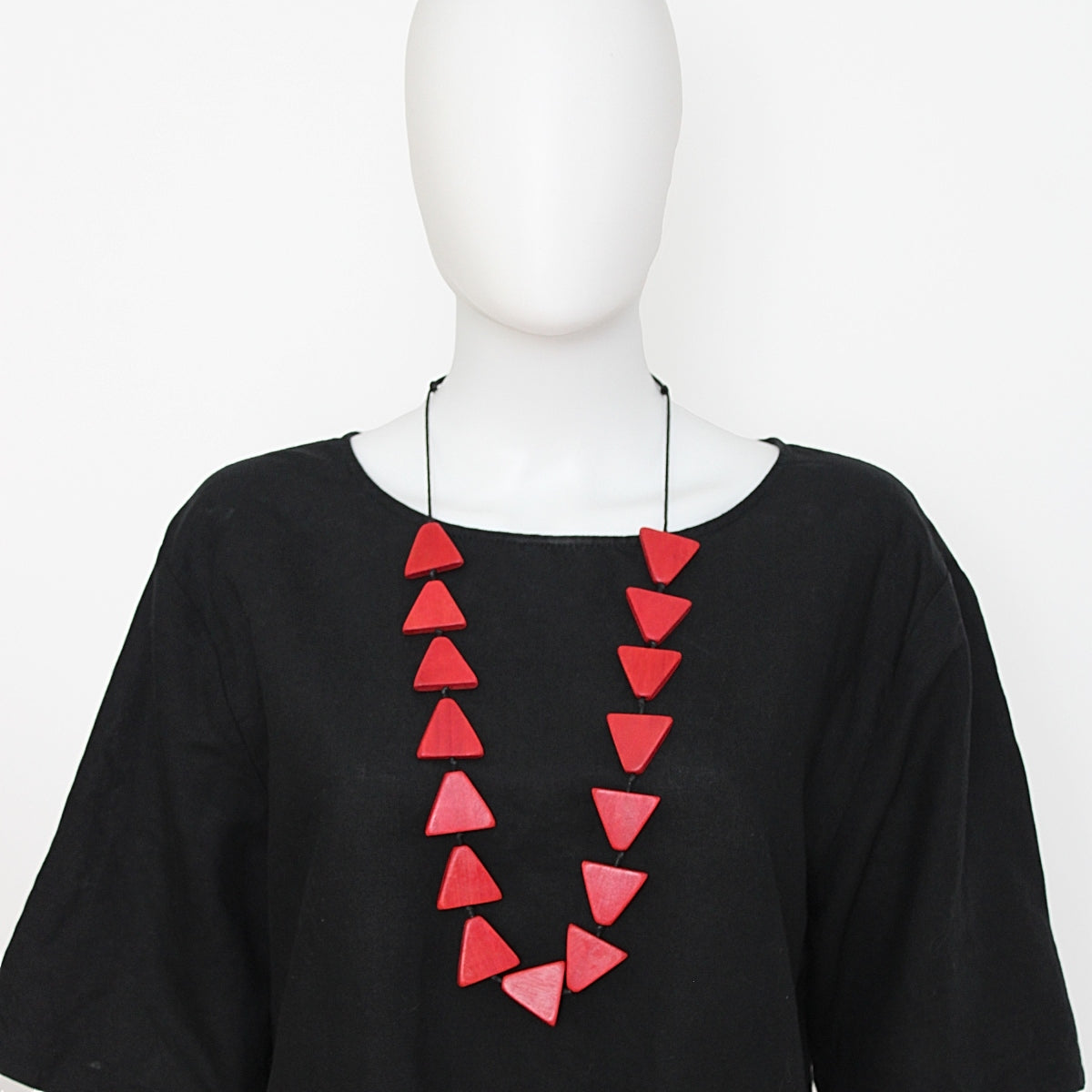 Red Triangle Joyce Necklace