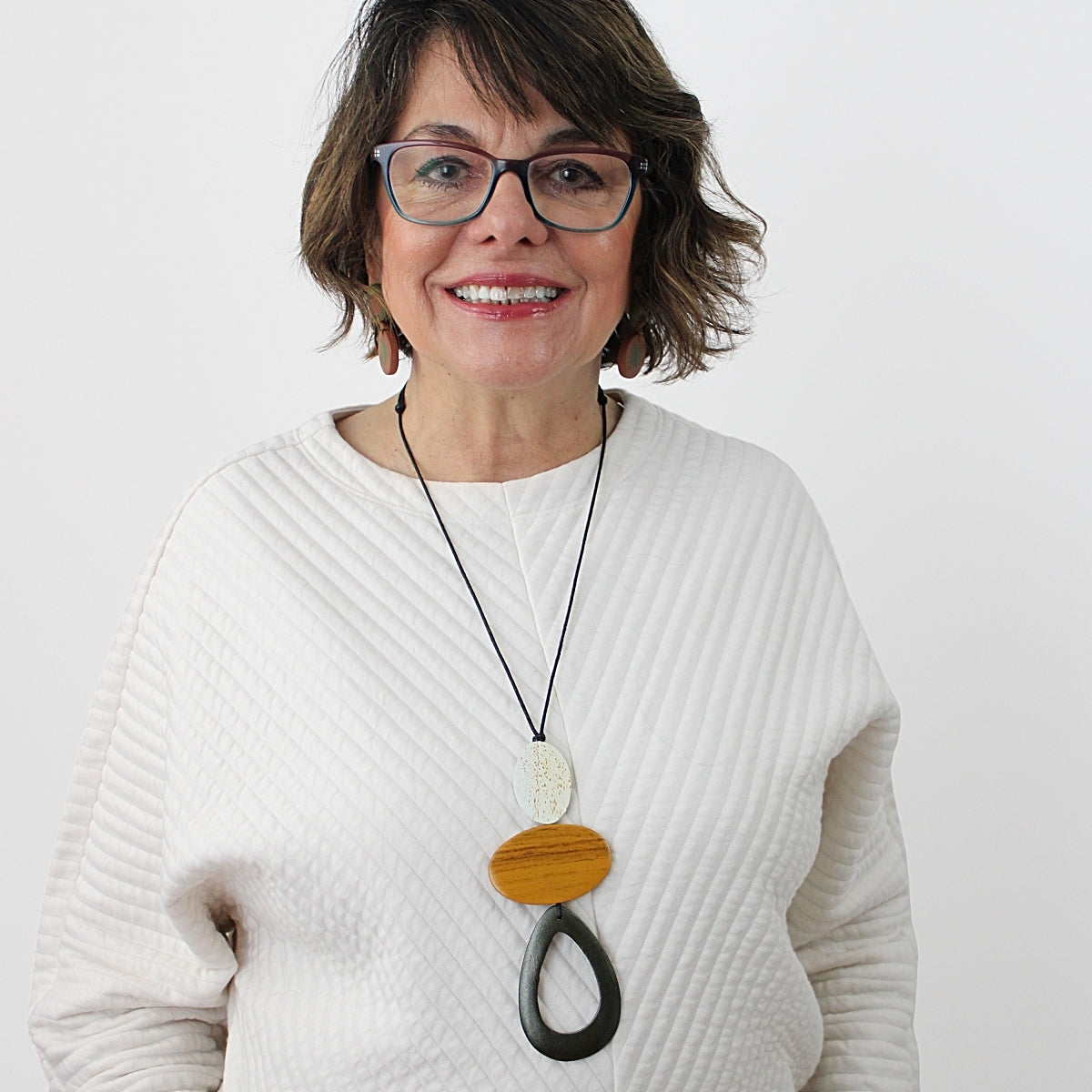 Grey Calia Pendant Necklace
