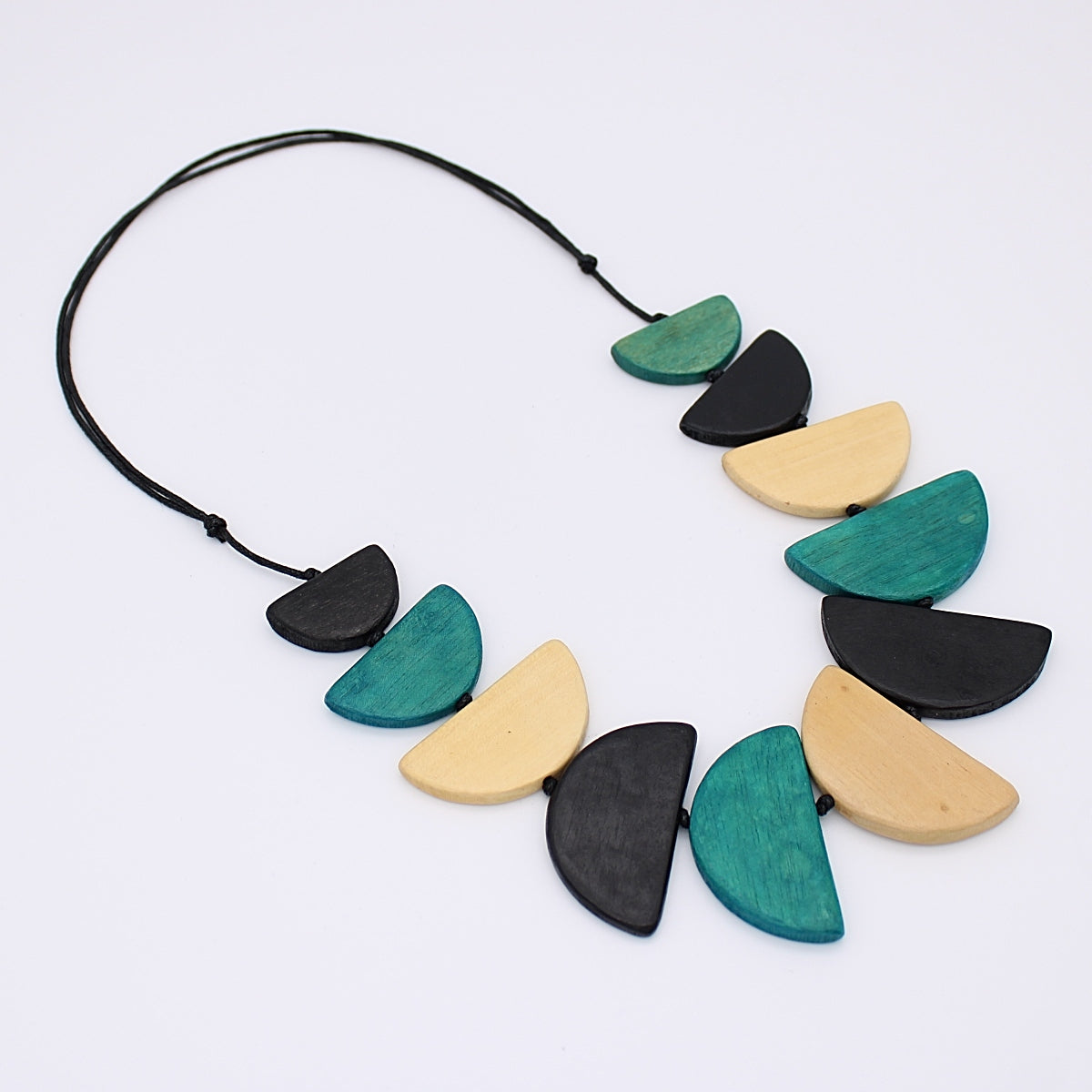 Teal Half Moon Hazel Necklace