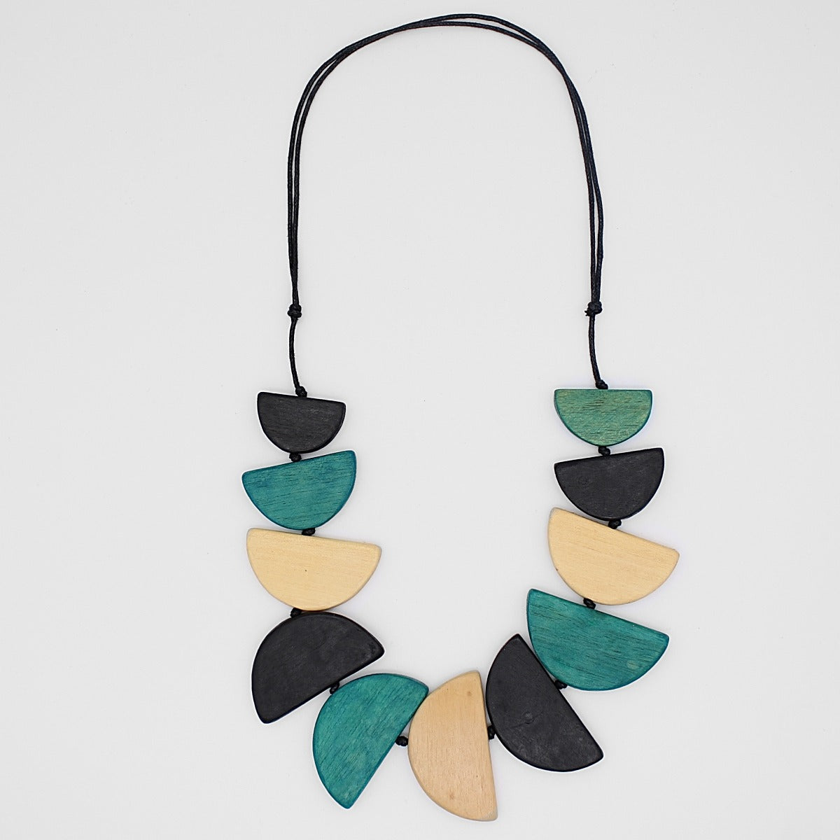 Teal Half Moon Hazel Necklace