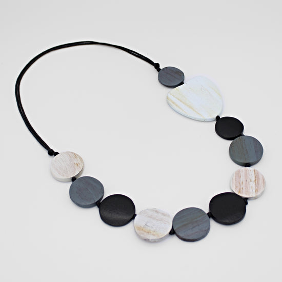 Ivory Heart and Soul Necklace - Sylca Designs - Chunky Jewelry