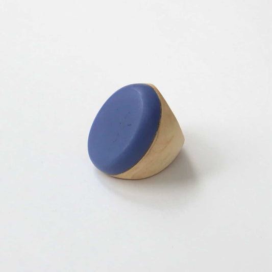 Purple Oval Ring by Sylca - Sylca Designs - Chunky Jewelry
