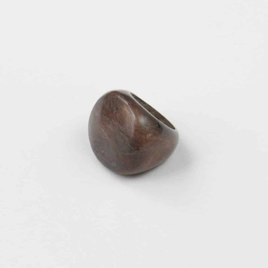 Grey Resin Statement Ring - Sylca Designs - Chunky Jewelry