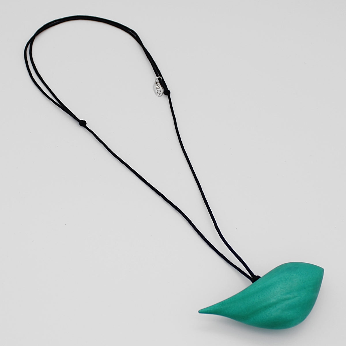 Aqua Robin Pendant Necklace - Sylca Designs - Chunky Jewelry