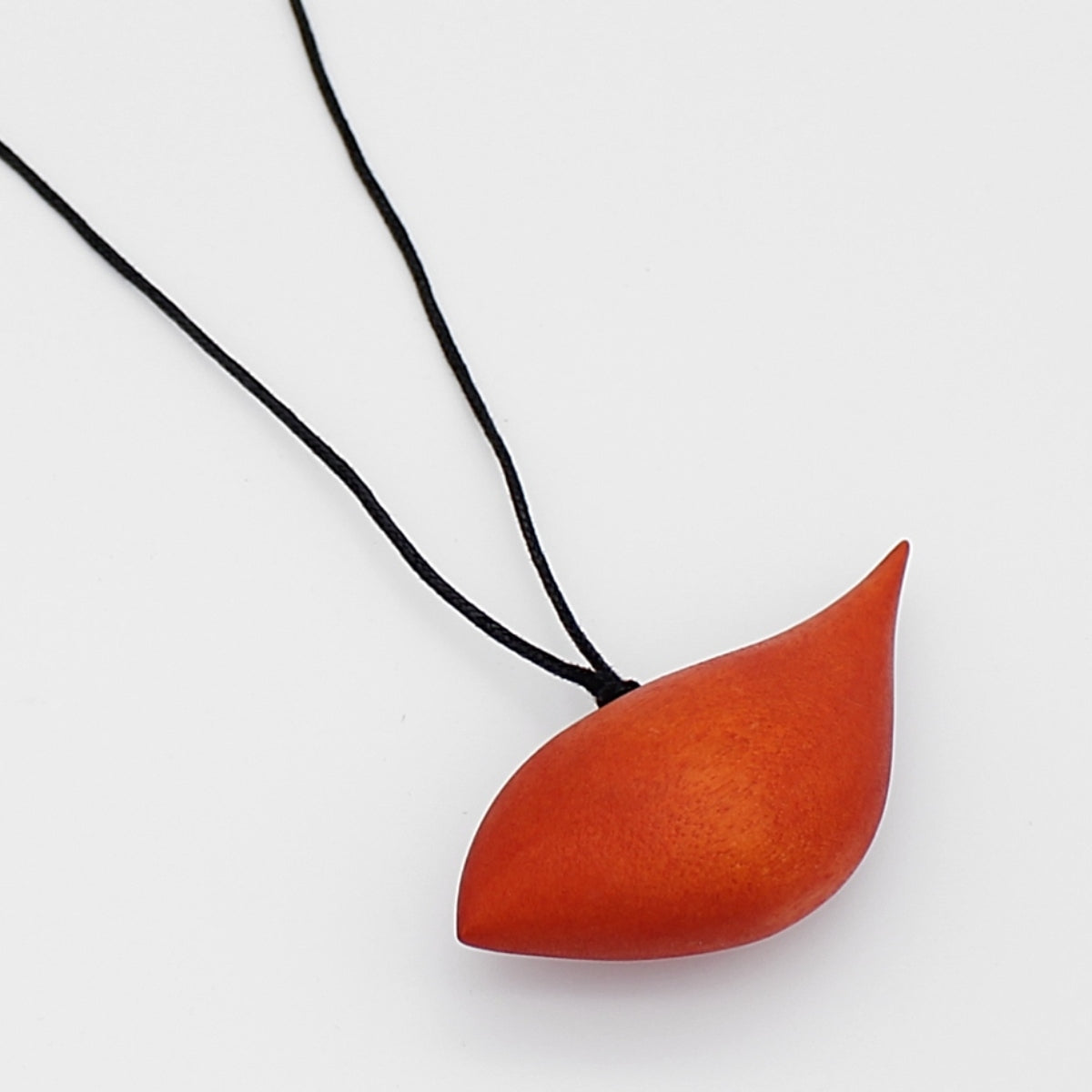 Orange Robin Pendant Necklace