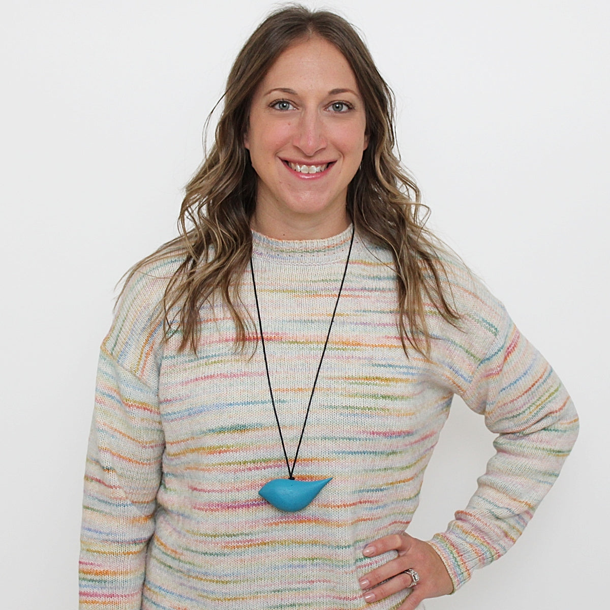 Blue Robin Pendant Necklace