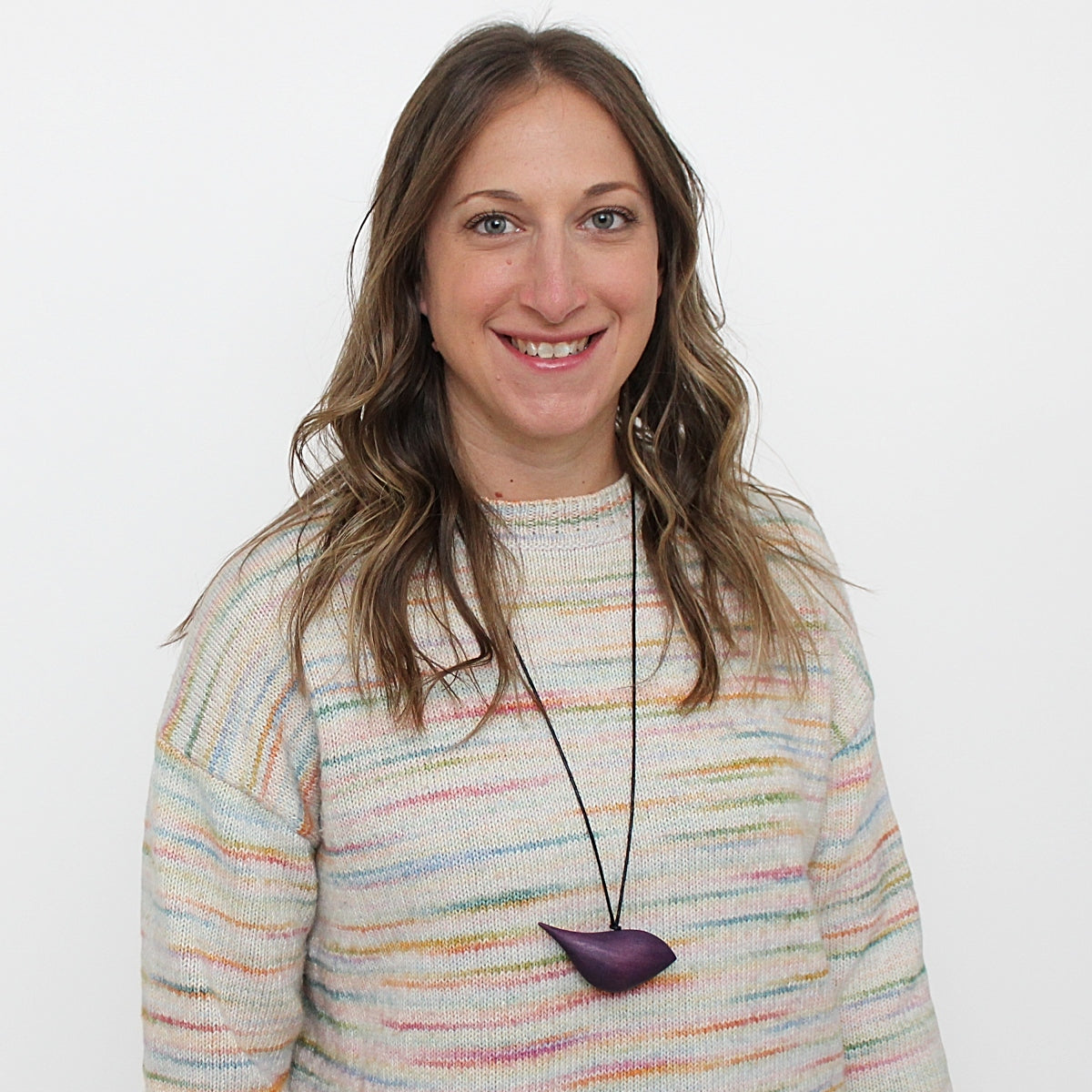 Purple Robin Pendant Necklace