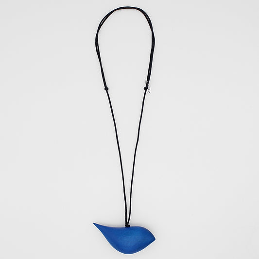 Cobalt Robin Pendant Necklace - Sylca Designs - Chunky Jewelry