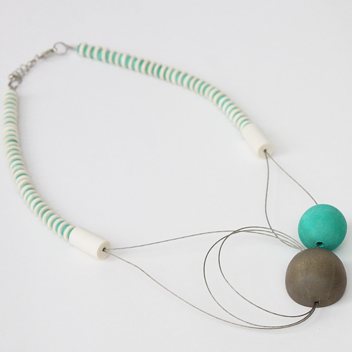 Lilac & Aqua Kathy Necklace - Sylca Designs - Chunky Jewelry